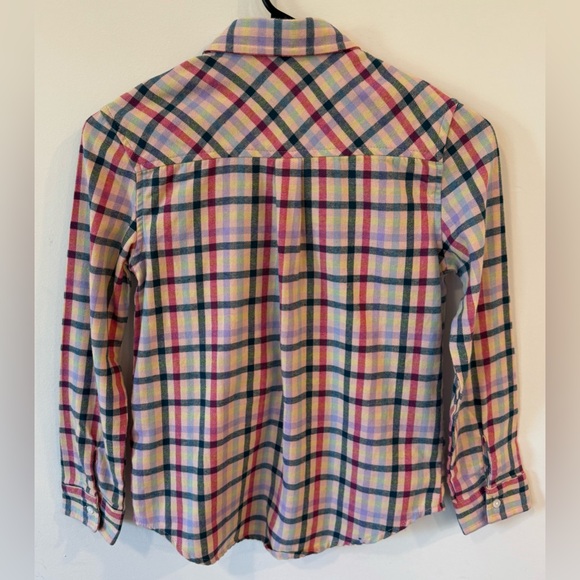Eddie Bauer Kids Plaid Button Down Shirt Girls Size 10/12 - Picture 3 of 4